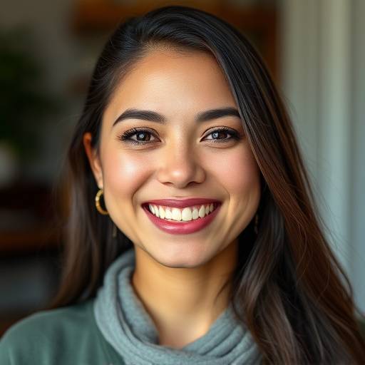 Elara Ramirez, Vocal Instructor, smiling warmly